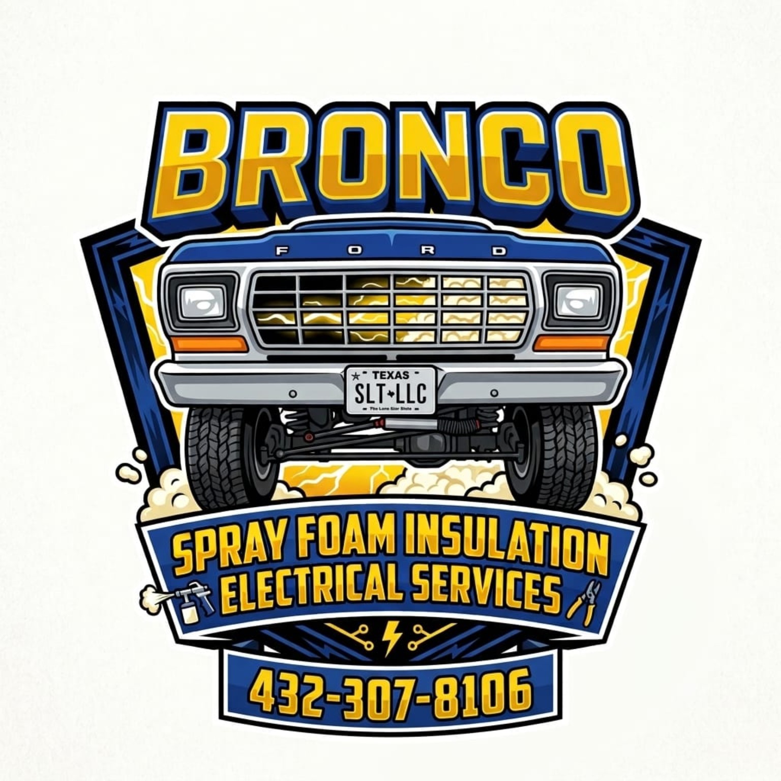 Bronco SLT, LLC — spray foam insulation and electrical services